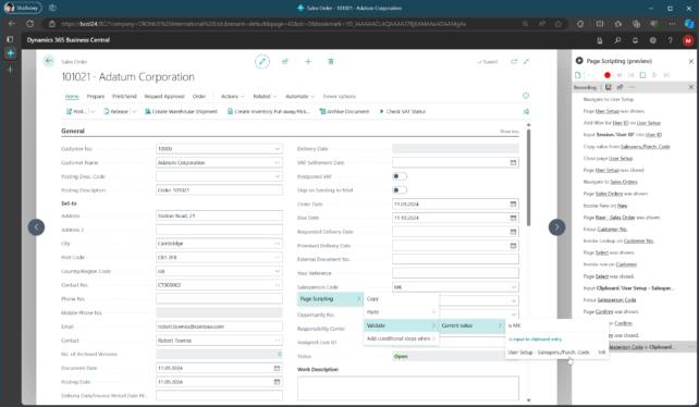 Use cases for Page Scripting Tool – Business Central Blog